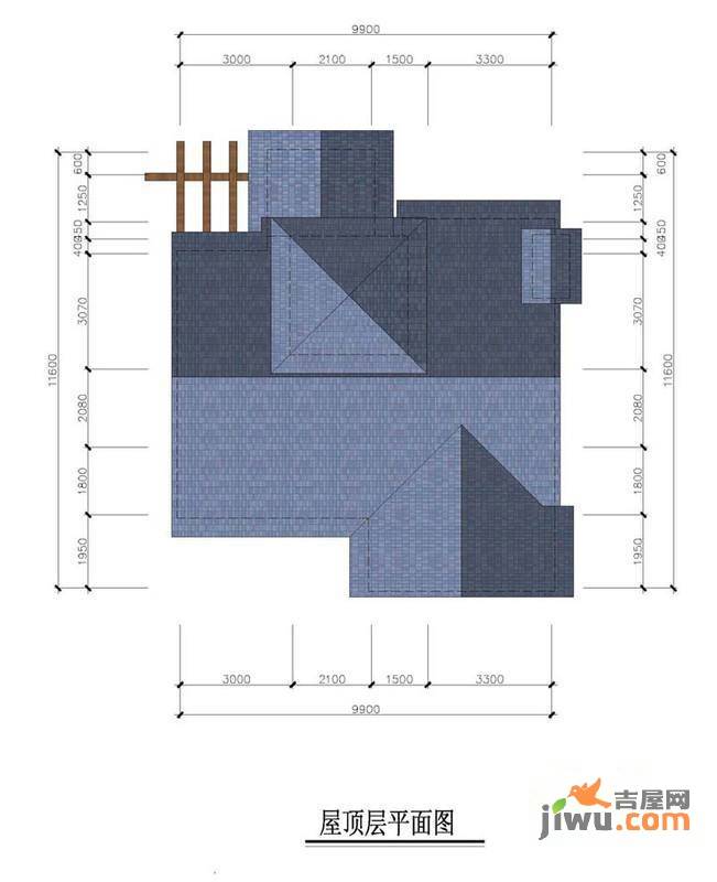 北京半岛北京半岛c户型屋顶层平面图