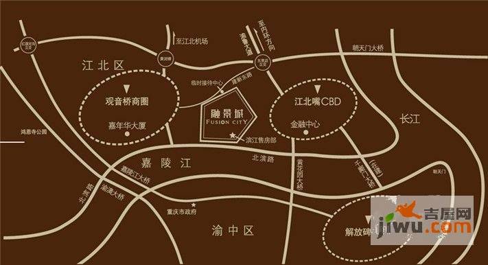 重庆江北金融街融景中心金融街融景中心周边科