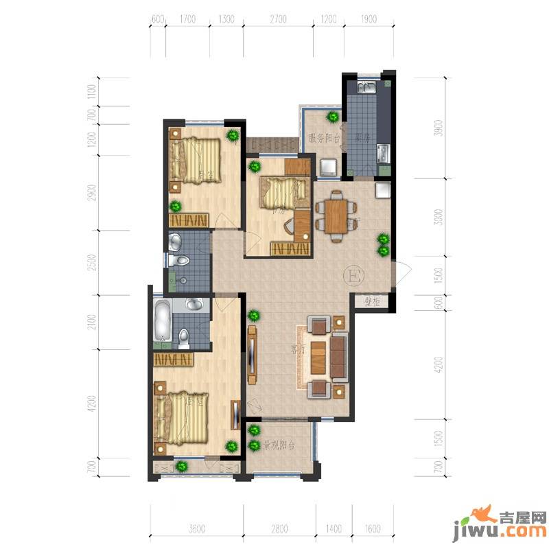 鲁商蓝岸丽舍楼盘户型