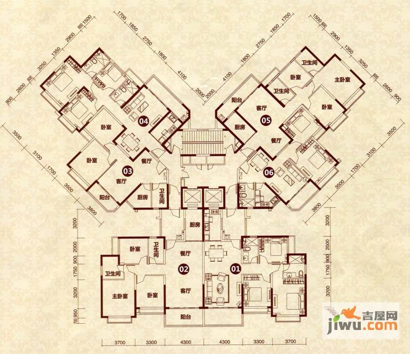 恒大绿洲恒大绿洲49#楼平面图户型图|恒大绿洲户型图_瀍河区恒大绿洲