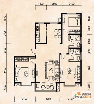 秦皇岛紫澜香郡户型图-房型图-平面图-吉屋网