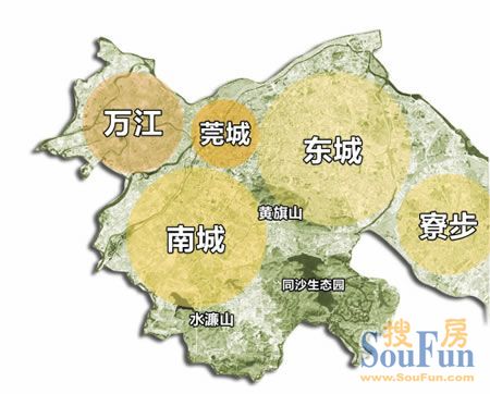 中部,毗邻市区,地处主城区,松山湖科技产业园,同沙生态园和东莞生态园图片