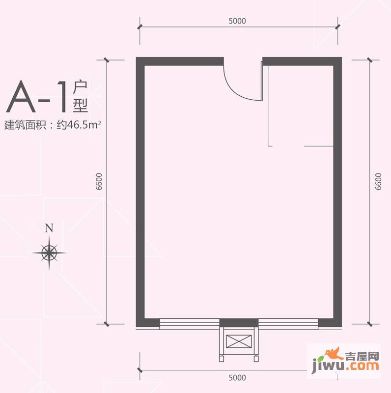 波普工社1室1厅1卫户型图