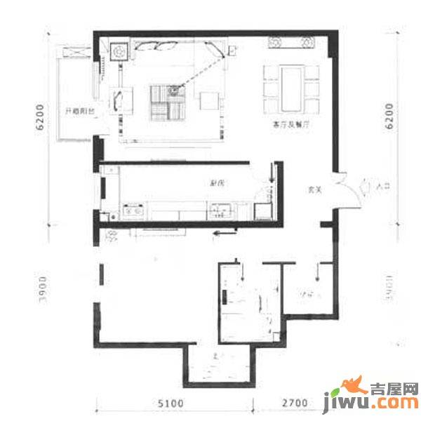 大成郡普通住宅100.9㎡户型图