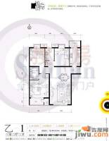 京汉铂寓3室2厅2卫125.5㎡户型图