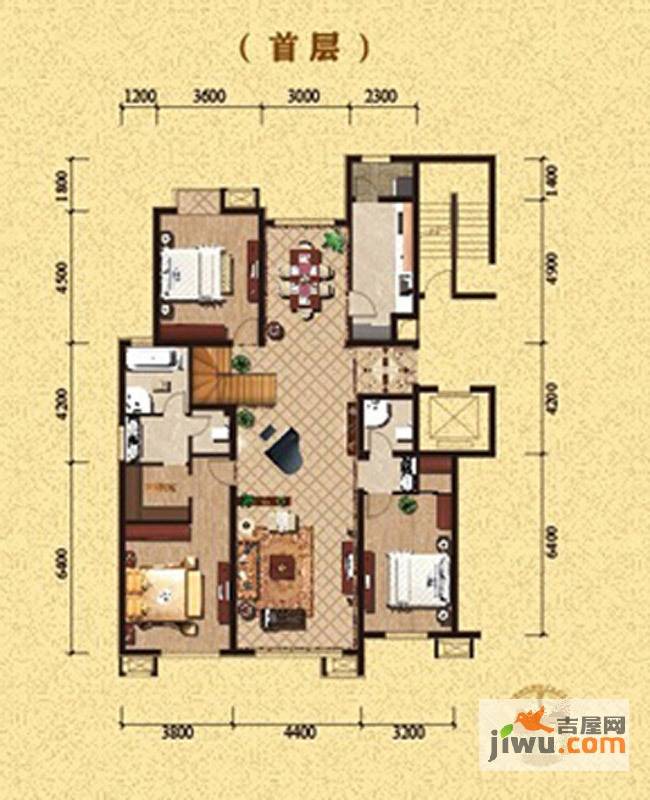 中景未山赋6室3厅4卫390㎡户型图