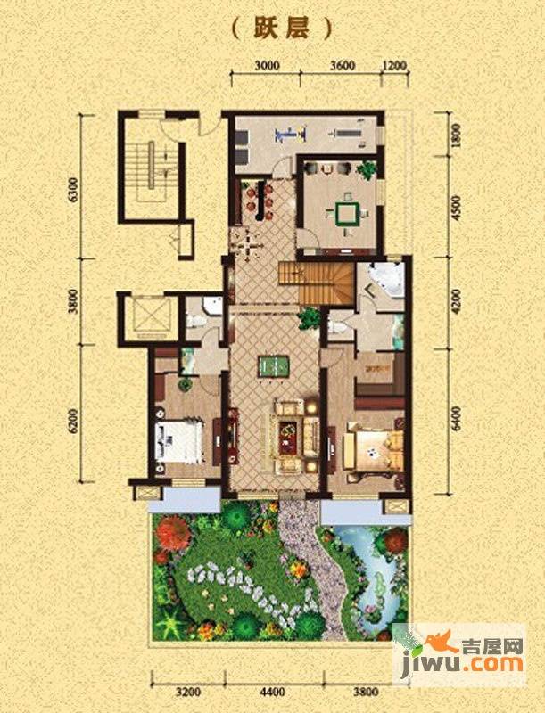 中景未山赋5室3厅4卫360㎡户型图