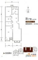 富北嘉园2室2厅1卫116.2㎡户型图