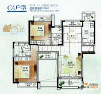 香悦四季(合景溪西里)2室2厅2卫115㎡户型图