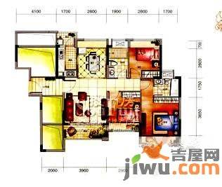 风临花语岸3室2厅2卫户型图