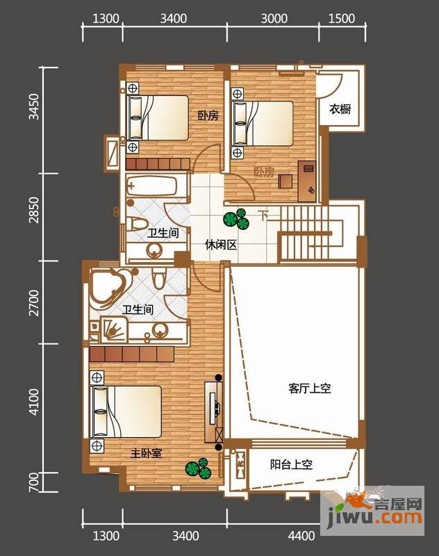 中惠香樟绿洲4室2厅3卫223㎡户型图