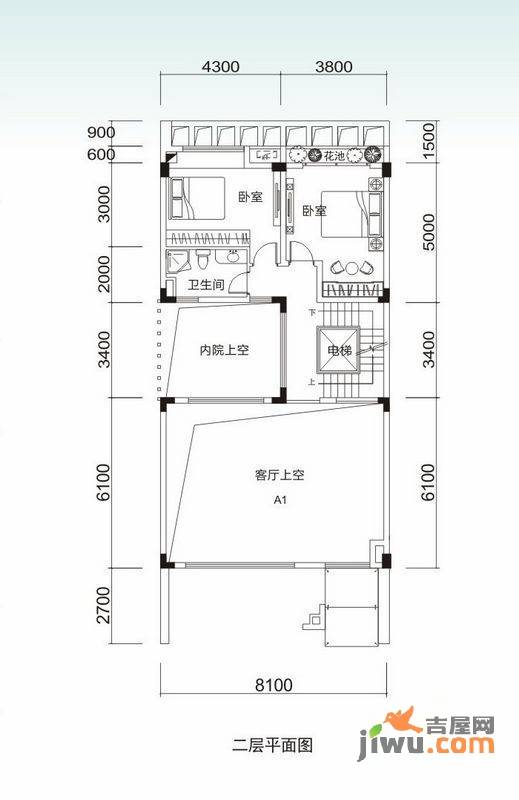 金地博登湖三期6室3厅3卫244㎡户型图