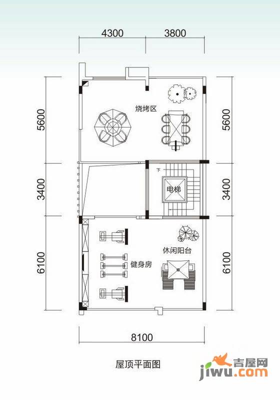 金地博登湖三期6室3厅3卫244㎡户型图