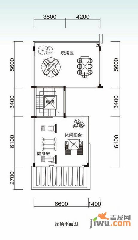 金地博登湖三期6室3厅3卫222㎡户型图