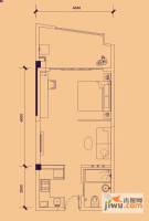 富盈花样年华1室1厅1卫55㎡户型图