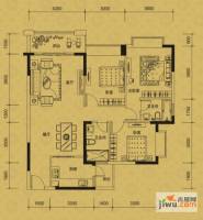 卓越蔚蓝城邦二期3室3厅2卫115.8㎡户型图