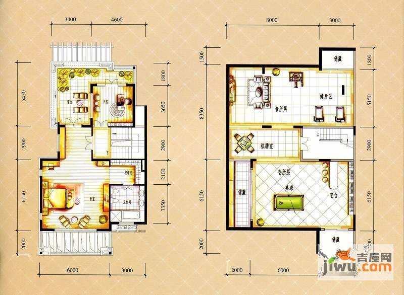 保利红珊瑚5室3厅5卫326㎡户型图