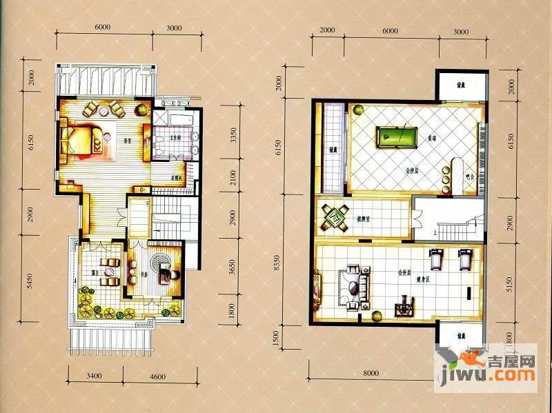 保利红珊瑚5室3厅5卫326㎡户型图