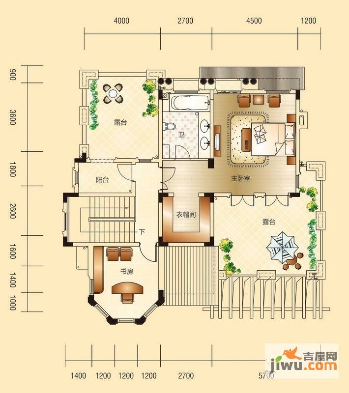 绿茵温莎堡五期6室3厅5卫520㎡户型图