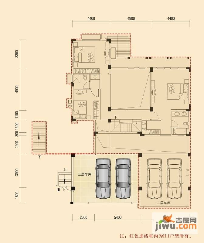 绿茵温莎堡五期3室2厅2卫379.7㎡户型图