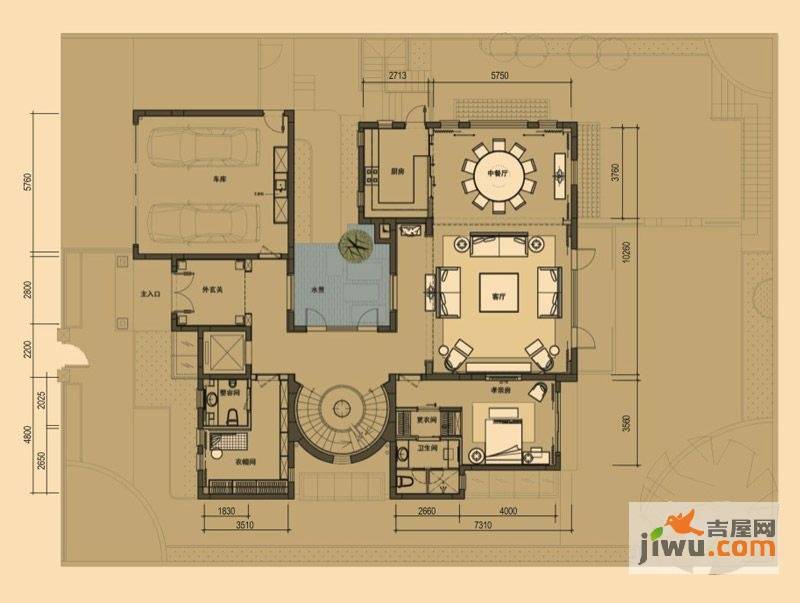 中信御园8室4厅8卫817.2㎡户型图