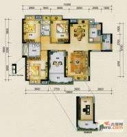 中信观澜凯旋城4室2厅2卫125㎡户型图