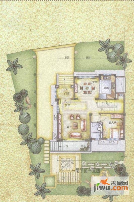 碧桂园天麓山5室2厅4卫327㎡户型图