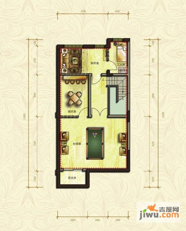 鸿威金都雅苑4室2厅3卫281.5㎡户型图