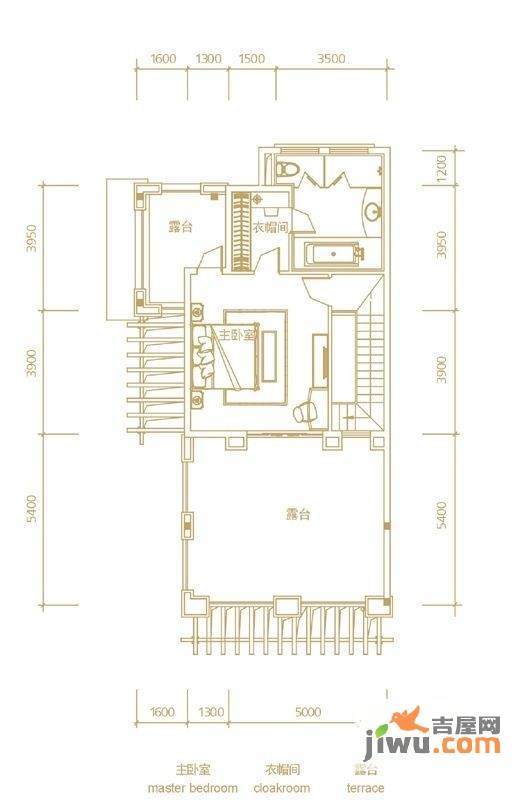 富力湾4室3厅4卫246㎡户型图