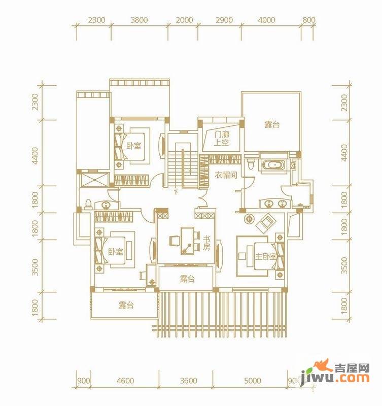 富力湾6室2厅4卫328㎡户型图