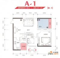 华乐红2室2厅1卫63.7㎡户型图