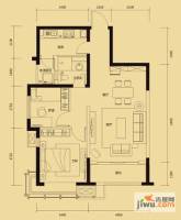 新华联广场2室2厅1卫80㎡户型图