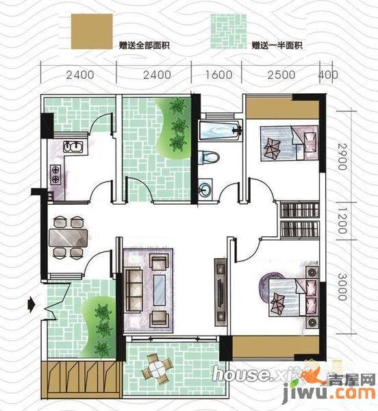 合生帝景湾4室2厅2卫167㎡户型图