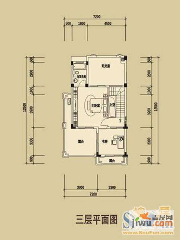 光耀城5室2厅4卫211㎡户型图