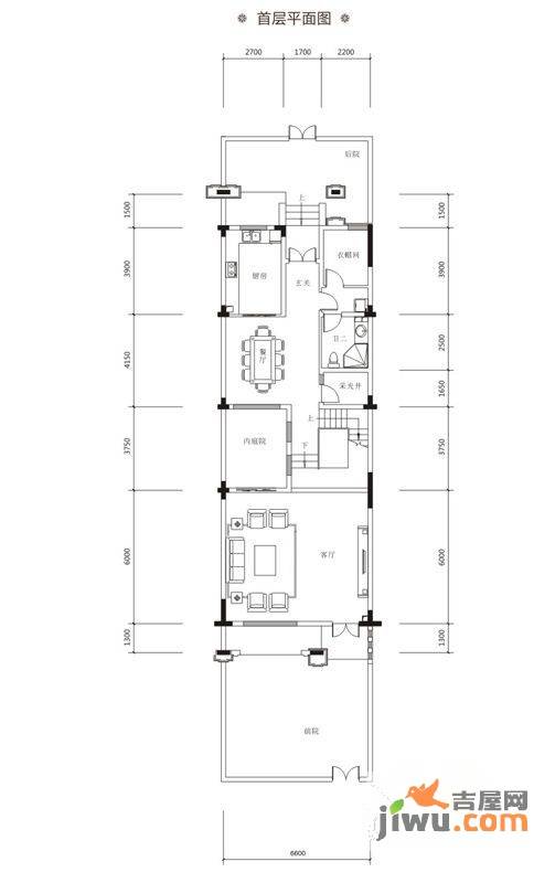 鼎峰公园豪庭5室2厅4卫227.8㎡户型图