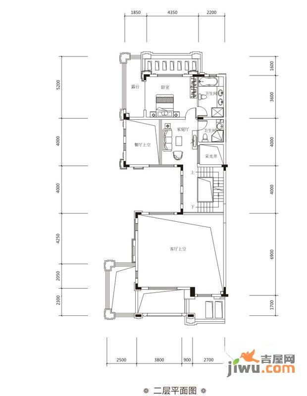 鼎峰公园豪庭4室3厅4卫269㎡户型图