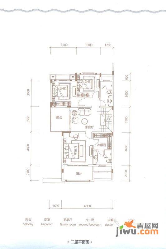 富力湾4室4厅4卫254㎡户型图