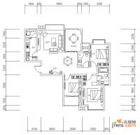 新华联广场3室2厅2卫130㎡户型图