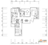 新华联广场3室2厅2卫136.4㎡户型图