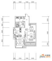 新华联广场2室2厅1卫81.5㎡户型图