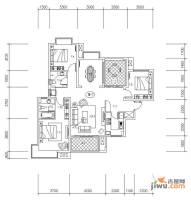 新华联广场3室2厅2卫136.6㎡户型图