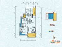 半山豪庭2室2厅1卫83.2㎡户型图