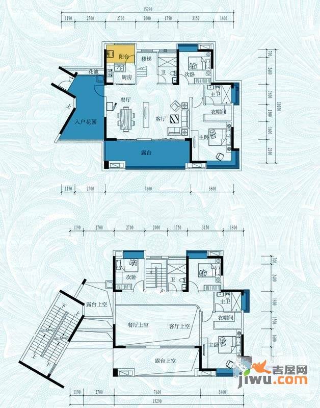 半山豪庭5室2厅4卫195.6㎡户型图