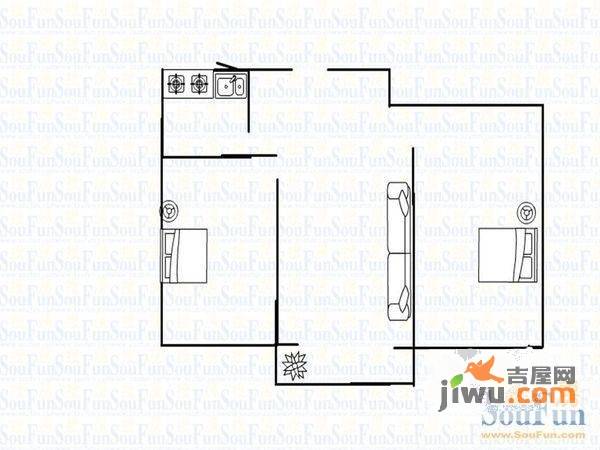 舜华园3室2厅1卫127㎡户型图