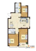 华安欣诚家园3室2厅1卫103.5㎡户型图