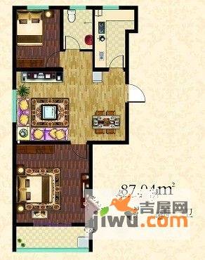 阅城国际花园普通住宅81㎡户型图