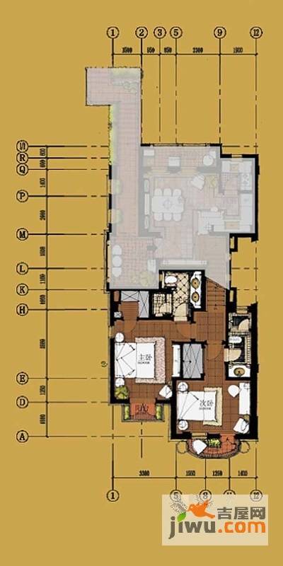 上置绿洲香岛原墅普通住宅158.2㎡户型图