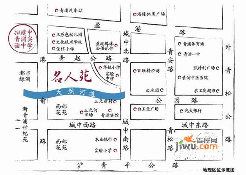 景港名人苑别墅位置交通图图片