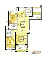 保利叶语2室2厅2卫121㎡户型图