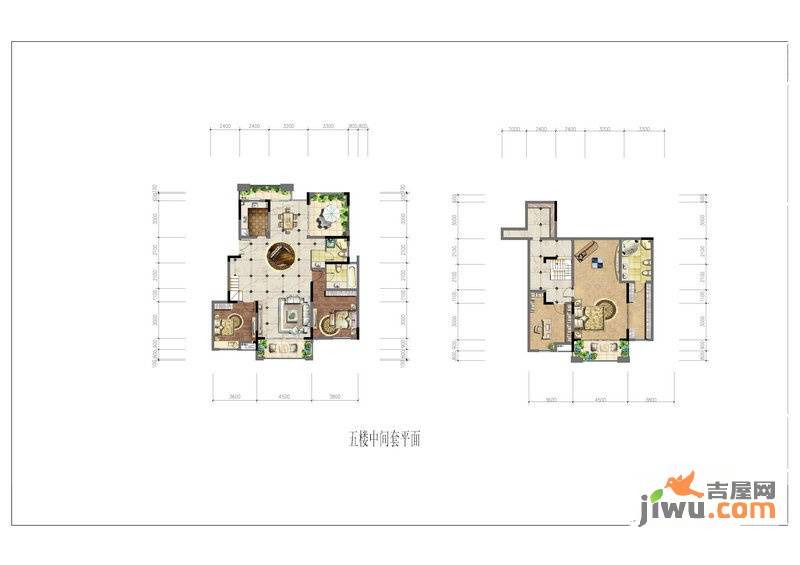 兰湖美域4室3厅3卫120㎡户型图